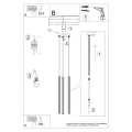 Lampa wisząca ARCHE 3P taupe SL.2038 SOLLUX