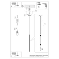Lampa wisząca ARCHE 1 ultramaryna SL.2045 SOLLUX