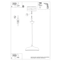 Lampa wisząca GINA beżowa SL.2060 SOLLUX