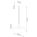Lampa wisząca GINA ochra czerwona SL.2062 SOLLUX
