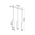 Lampa wisząca LAGOS 3L ultramaryna SL.2085 SOLLUX