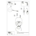 Plafon ORBIS 1 ultramaryna SL.2099 SOLLUX