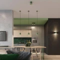 Plafon ORBIS 2 zielona oliwka SL.2103 SOLLUX
