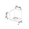 Plafon QUAD 1 ultramaryna SL.2113 SOLLUX