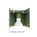 Plafon QUAD 1 zielona oliwka SL.2115 SOLLUX