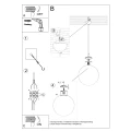 Lampa wisząca UGO 30 taupe SL.2217 SOLLUX