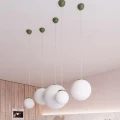 Lampa wisząca UGO 40 zielona oliwka SL.2230 SOLLUX