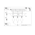 Plafon YOLI 3 ultramaryna SL.2258 SOLLUX