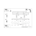 Plafon YOLI 6 ultramaryna SL.2260 SOLLUX