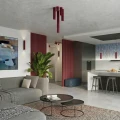 Plafon KARBON 30 burgund SL.2298 SOLLUX