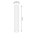 Plafon KARBON 40 burgund SL.2299 SOLLUX