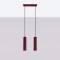 Lampa wisząca KARBON 2 burgund SL.2301 SOLLUX