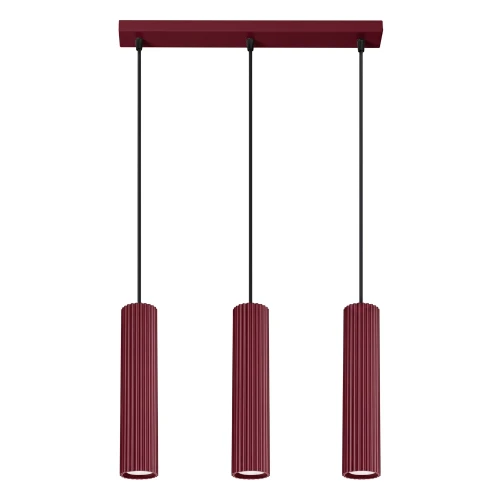 Lampa wisząca KARBON 3L burgund SL.2302 SOLLUX