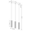 Lampa wisząca KARBON 3L burgund SL.2302 SOLLUX