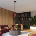 Lampa wisząca KARBON 3P burgund SL.2303 SOLLUX