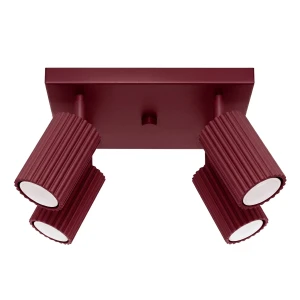 Plafon KARBON 4 burgund SL.2304 SOLLUX