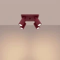 Plafon KARBON 4 burgund SL.2304 SOLLUX