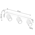 Plafon KARBON 4 ultramaryna SL.2324 SOLLUX