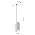 Lampa wisząca KARBON 3P żółta SL.2340 SOLLUX
