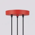 Lampa wisząca KARBON 3P czerwona SL.2341 SOLLUX