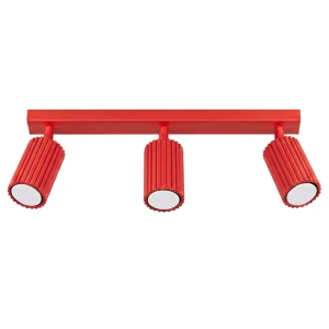 Plafon KARBON 3L czerwony SL.2366 SOLLUX