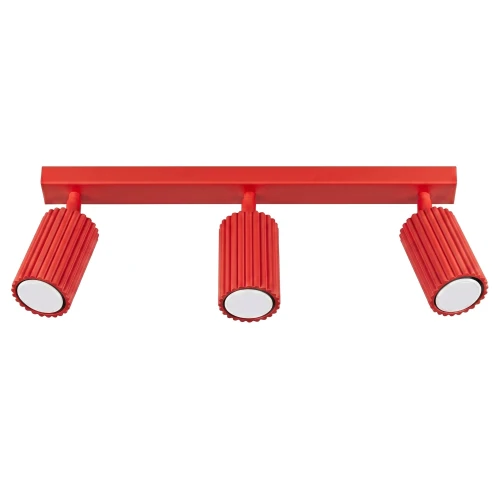 Plafon KARBON 3L czerwony SL.2366 SOLLUX