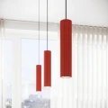 Plafon KARBON 6L czerwony SL.2369 SOLLUX