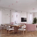 Lampa wisząca HALO 1 różowa SL.2387 SOLLUX