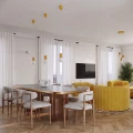 Lampa wisząca HALO 1 żółta SL.2393 SOLLUX