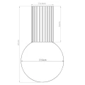 Plafon HALO czerwony IP44 SL.2395 SOLLUX