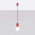 Lampa wisząca HALO 1 czerwona SL.2396 SOLLUX