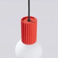 Lampa wisząca HALO 1 czerwona SL.2396 SOLLUX