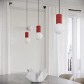 Lampa wisząca HALO 1 czerwona SL.2396 SOLLUX