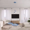 Lampa wisząca HALO 1 błękitna SL.2402 SOLLUX