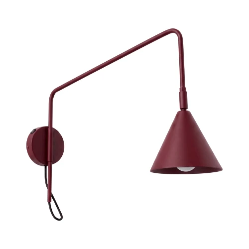 Kinkiet NOX 1 burgund z włącznikiem SL.2498 SOLLUX