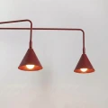 Kinkiet NOX 2 burgund z włącznikiem SL.2513 SOLLUX
