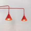 Kinkiet NOX 2 czerwony z włącznikiem SL.2518 SOLLUX