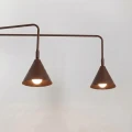 Kinkiet NOX 2 brązowy z włącznikiem SL.2519 SOLLUX