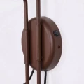 Kinkiet NOX 2 brązowy z włącznikiem SL.2519 SOLLUX