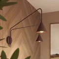 Kinkiet NOX 2 brązowy z włącznikiem SL.2519 SOLLUX