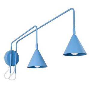 Kinkiet NOX 2 błękitny z włącznikiem SL.2520 SOLLUX