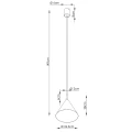 Lampa wisząca NOX 25 brązowa SL.2534 SOLLUX