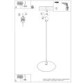 Lampa wisząca NOX 40 błękitna SL.2550 SOLLUX