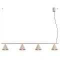 Żyrandol NOX 4L taupe SL.2557 SOLLUX