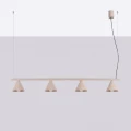 Żyrandol NOX 4L taupe SL.2557 SOLLUX