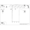 Żyrandol NOX 4L taupe SL.2557 SOLLUX