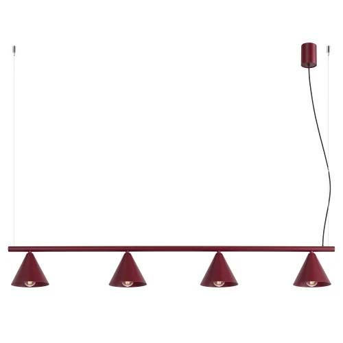 Żyrandol NOX 4L burgund SL.2558 SOLLUX