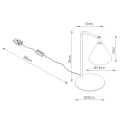 Lampa biurkowa NOX taupe SL.2572 SOLLUX