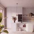 Żyrandol KARBON 4 burgund SL.2719 SOLLUX