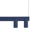 Lampa wisząca FOURTY LINE LED 8W + 7xGU10 granatowa 12293 Nowodvorski